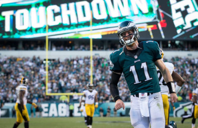 Eagles quarterback Carson Wentz.