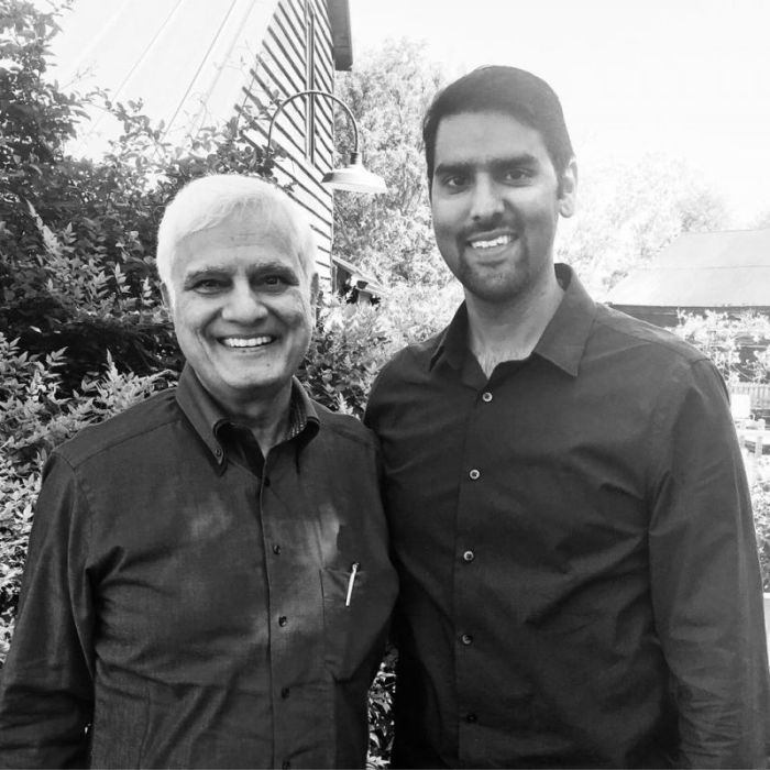 Ravi Zacharias (L) founder and president of Ravi Zacharias International Ministries and Nabeel Qureshi (R).