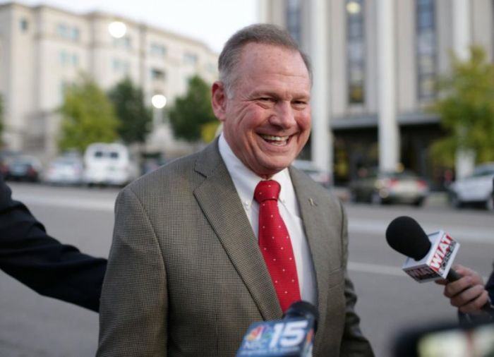 Republican candidate Roy Moore arrives at the RSA Activity Center in Montgomery, Alabama, U.S. September 26, 2017, during the runoff election for the Republican nomination for Alabama's U.S. Senate seat vacated by Attorney General Jeff Sessions.