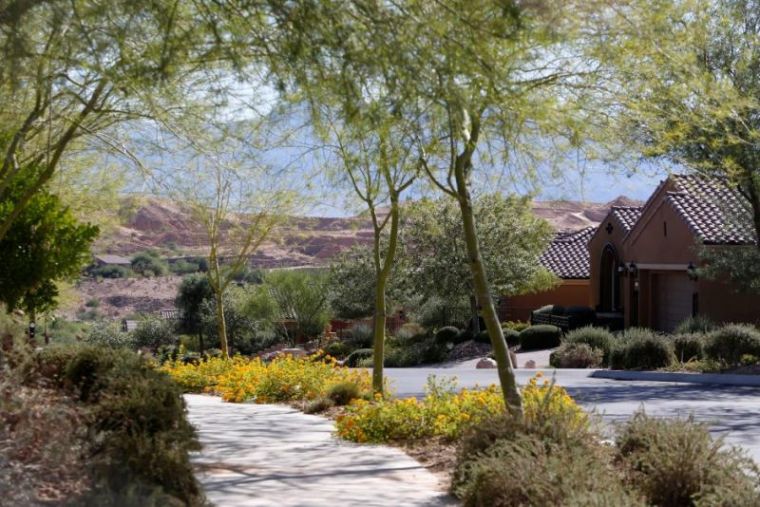 A view of the Prominence community, where shooter Stephen Craig Paddock owned a home, in Mesquite, Nevada, U.S. October 2, 2017.