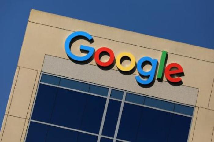 The Google logo is pictured atop an office building in Irvine, California, U.S. August 7, 2017.