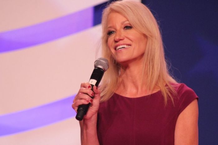 Counselor to the President Kellyanne Conway speaks at the Family Research Council's Values Voters Summit in Washington, D.C. on October 13, 2017.