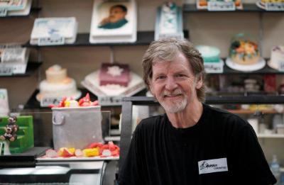 Baker Jack Phillips poses in his Masterpiece Cakeshop in Lakewood, Colorado, September 21, 2017.