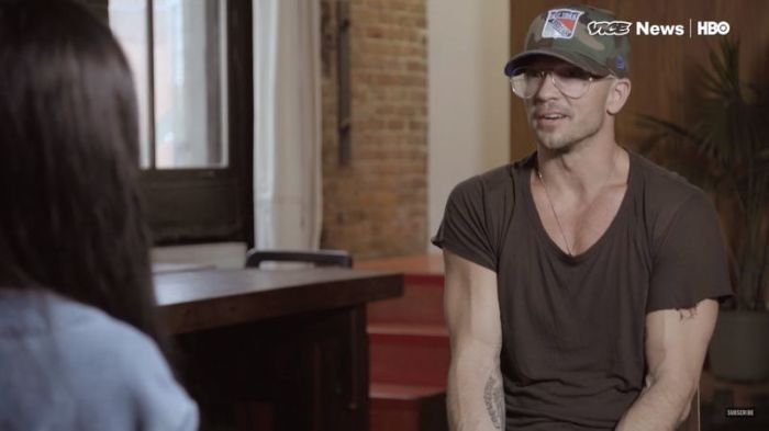 Hillsong NYC pastor Carl Lentz in an interview on 'Vice News' published on November 8, 2017.