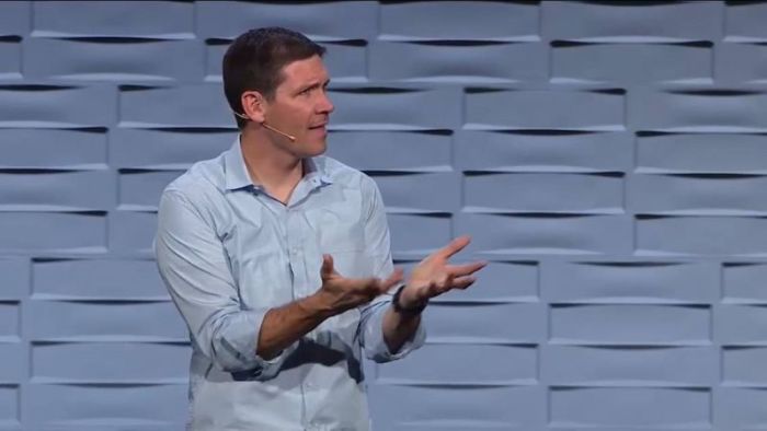 Matt Chandler preaches at The Village Church on November 12, 2017.