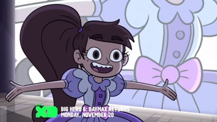 Disney XD show 'Star vs. The Forces of Evil' featuring the 'Princess Turdina' character in November 2017.