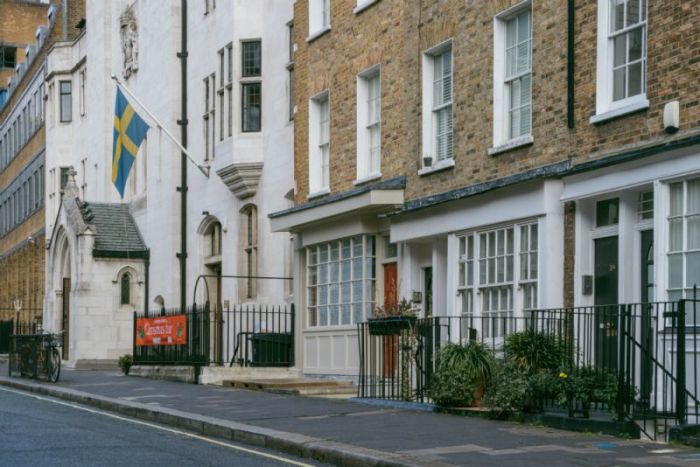 The Swedish Church in London's Marylebone neighborhood.