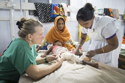 Samaritan's Purse relief work helping Rohingya refugees in Bangladesh in 2017.