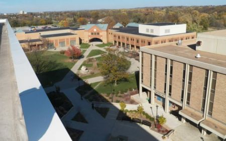 The campus of Miami University of Ohio, Hamilton.