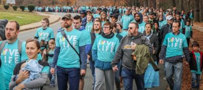 Thousands attend Love Life Charlotte's prayer walk event near A Preferred Women's Health Center of Charlotte, North Carolina on Saturday, December 2, 2017.