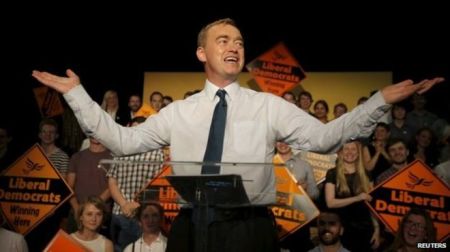 Tim Farron, former U.K. Liberal Democrats leader, in this undated photo.