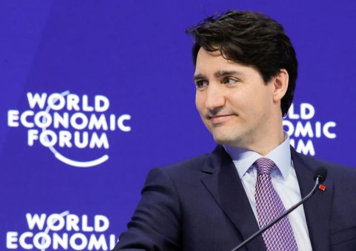 Canada's Prime Minister Justin Trudeau attends the World Economic Forum (WEF) annual meeting in Davos, Switzerland, January 25, 2018.