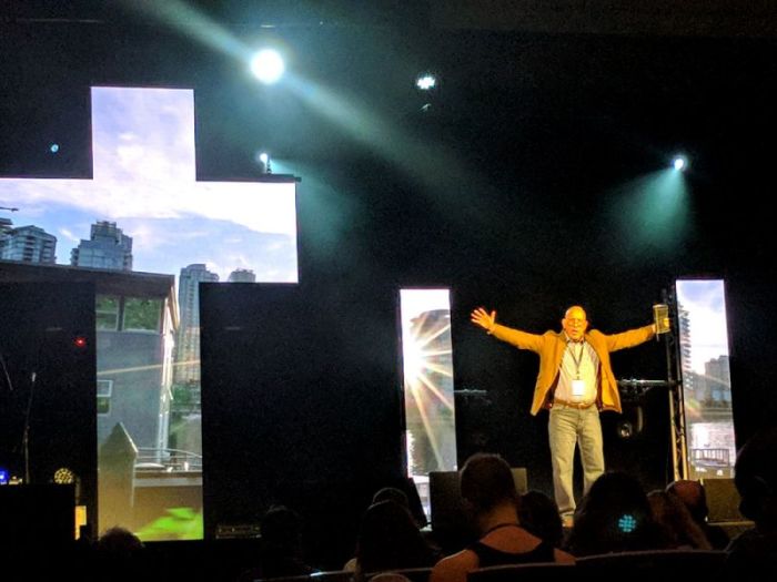 Mike Goheen, director of Theological Education and Scholar-in-Residence at Missional Training Center, Phoenix, Ariz., speaks at Missions Fest 2018 in Vancouver on Jan. 26, 2018. (Photo Credit: Christian Week/Chandra Philip)