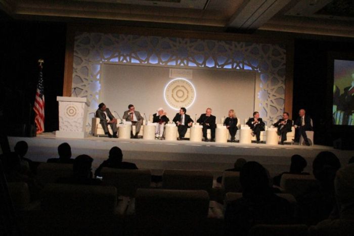 A diverse gathering of faith leaders discuss the The Washington Declaration at the Marriott Marquis in Washington, D.C. on February 7, 2018.