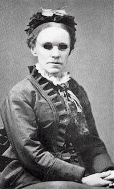 Famed blind hymn writer Fanny Crosby, (1820-1915).