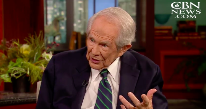 CBN founder Pat Robertson appears on the '700 Club' just ten days after suffering a stroke.