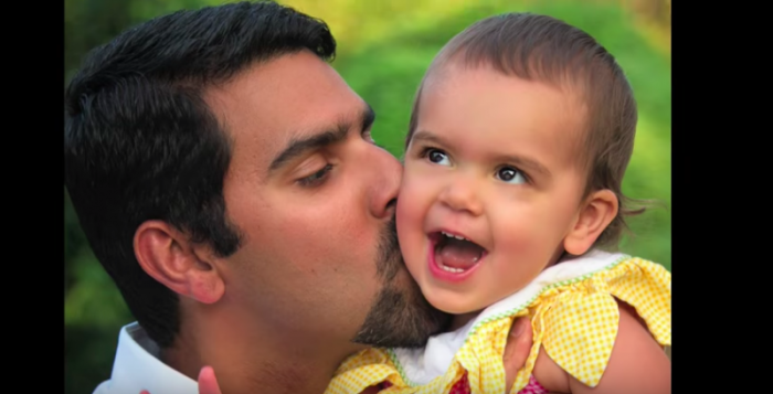 Ayah Qureshi pictured with her late father, apologist Nabeel Qureshi.