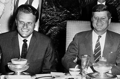 Billy Graham and John F. Kennedy