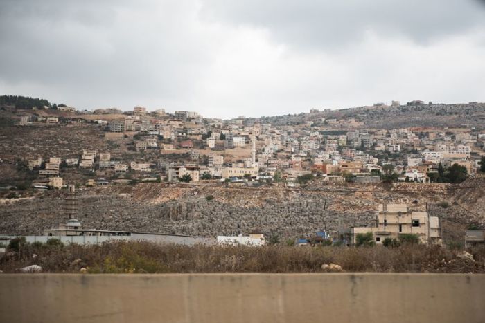 Majd al Krum, Arab town located in the Upper Galilee in Israel's Northern District about 16 km east of Acre. Majd al Krum, October 31, 2017.