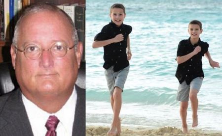 Peter S. Ruckman, 58 (L), and his sons Christopher Ruckman, 14 (C) and John 'Jack' Ruckman, 12 (R).