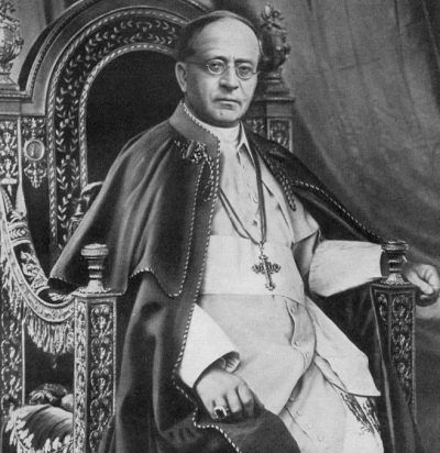 Pope Pius XI, (1857-1939).