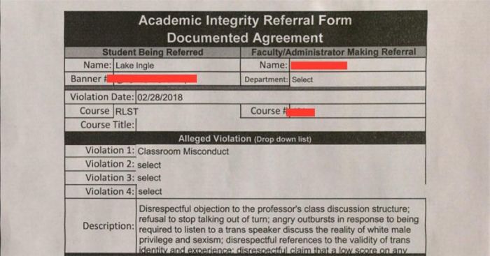 Indiana University of Pennsylvania Academic Integrity Referral Form and Documented Agreement