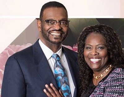 Bishop Harry Jackson and his late wife Vivian (R).