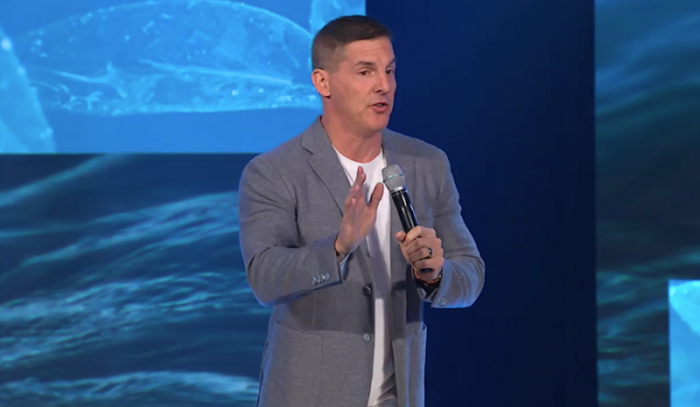 Life.Church Senior Pastor Craig Groeschel preaches in April 2018.