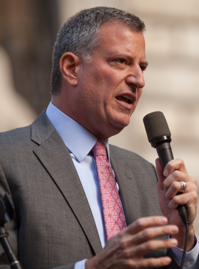 NYC Mayor Bill de Blasio