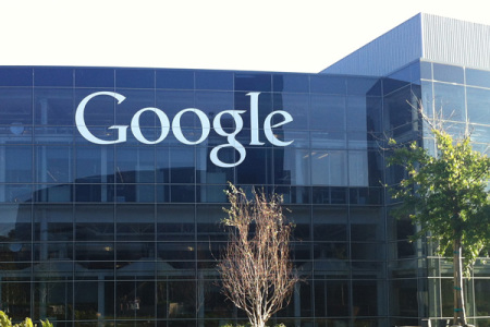 An exterior view of Google's headquarters, also known as Googleplex, in Mountain View, California, US as taken on Apr. 13, 2014.