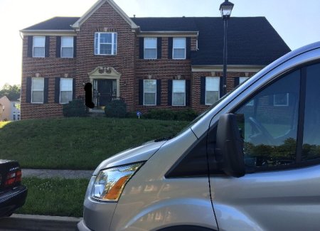 Outside the Brandywine, Maryland, home of 67-year-old lead pastor of Oxon Hill Assembly of Jesus Christ Joshua William Wright, where some of the alleged abuse took place.