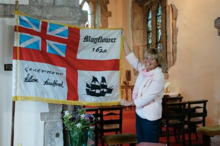 The churchwarden at St. Helena's Church in Austerfield, where William Bradford was baptized.