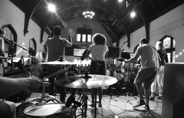 A worship service held at The Table Church of Washington, D.C.