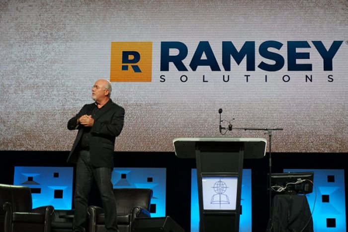 Dave Ramsey speaks at the Southern Baptist Convention's Annual Meeting at the Kay Bailey Hutchison Convention Center in Dallas, Texas, on June 12, 2018.