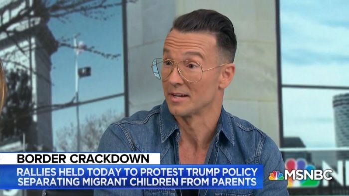 MSNBC's Yasmin Vossoughian interviews Pastor Carl Lentz, lead pastor of Hillsong NYC Church, on June 17, 2018.