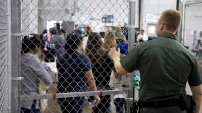 Some of the immigrant children that were detained by Border Patrol.