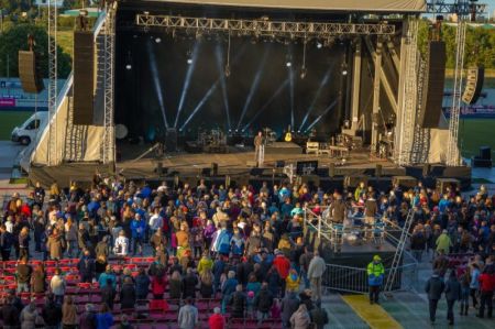 Thousands attend the Central Scotland Celebration of Hope hosted by the Billy Graham Evangelistic Association on June 17, 2018 in Falkirk, Scotland.