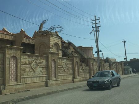 Church destroyed by ISIS, Baghdida, Iraq.