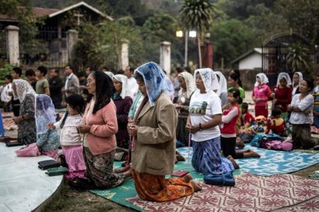 Christians in Burma in this undated photo.