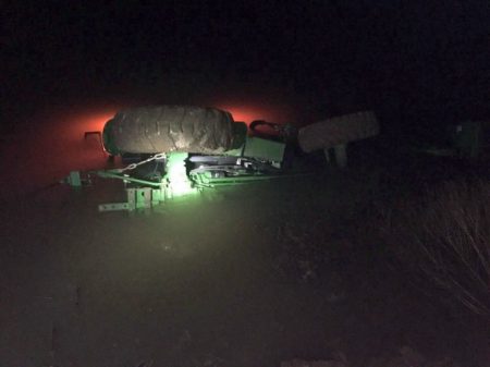 Army veteran Eldon Cooper, was trapped inside this submerged tractor for more than three hours on February 28, 2018.