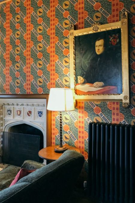 The portrait of Augustus W.N. Pugin inside The Grange in Ramsgate, England.