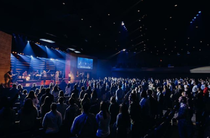 A scene from Highpoint Church in Memphis, Tenn. in happier times.