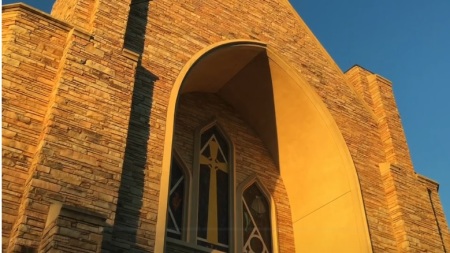 The exterior of St. Stephen Presbyterian Church in Fort Worth, Texas.