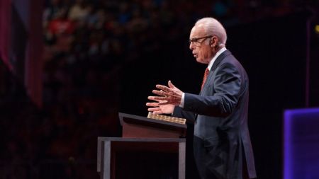 Pastor John MacArthur, above, warned Christians against believing they can help God usher in his kingdom by seizing the reins of political power.