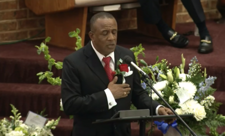 Ignatius Jean remembers his nephew, Botham Shem Jean during his memorial service on Thursday September 13, 2018.