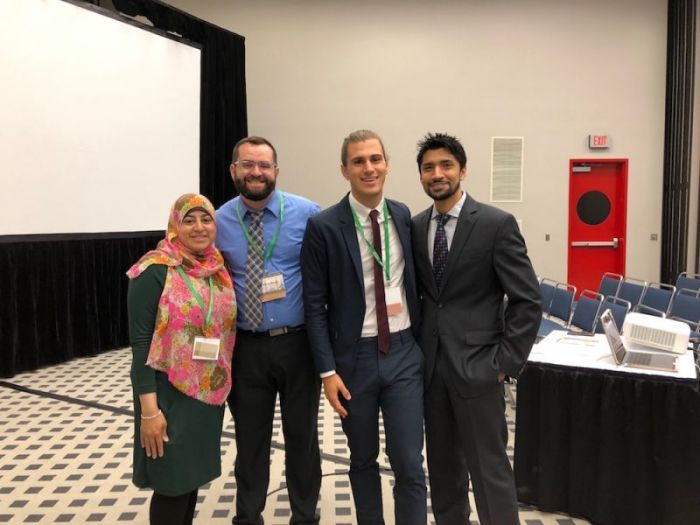 (From L to R) Usra Ghazi, Kevin Singer, Chris Stackaruk, Arsalan Suleman