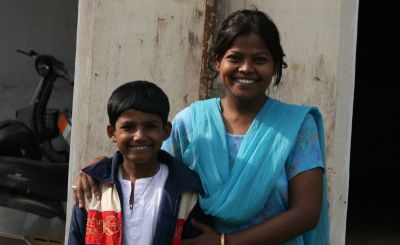 This mother and son in India work closely with The Tide ministry partners who broadcast Gospel radio programs in the Odia language—one of eight languages in which The Tide ministry records programming in India and one of 25 languages overall.