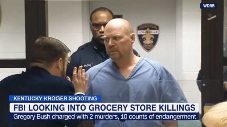 Gregory A. Bush, 51, charged following the killing of two black people in Kentucky on October 24, 2018.