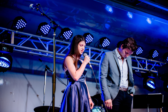 Mia Robertson speaks at the 'Poker at the Plantation' event.