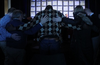 Participants pray at the 100 Cities Summit hosted by Movement Day at the Museum of the Bible in Washington, D.C. on Nov. 29, 2018. 